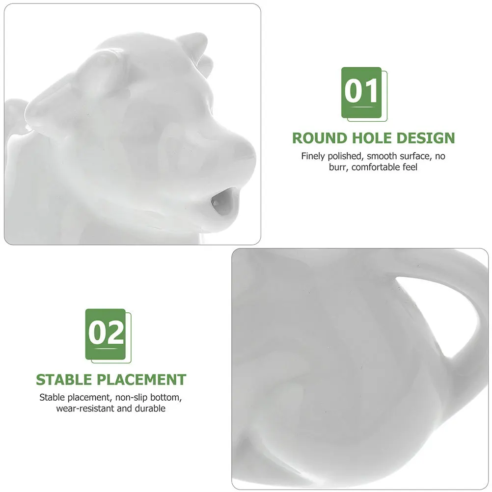 

2 шт., керамическая чашка для молока в форме животного, материал премиум-класса, кувшин для соуса, кухня, столовая, отель, керамический сливочник, сливочник в форме животного