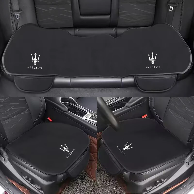 Car Front Back Seat Cushion Protect Pad Auto Non-Slip Cover For Maserati Quattroporte Spyder Levante Coupe GranTurismo Accessory