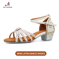 Line Dance Shoes High Heels Womens Latin Dancing Girls Salsa Elegant Sneakers Female Sandals ShoeSamba Tango Dancewear Customize