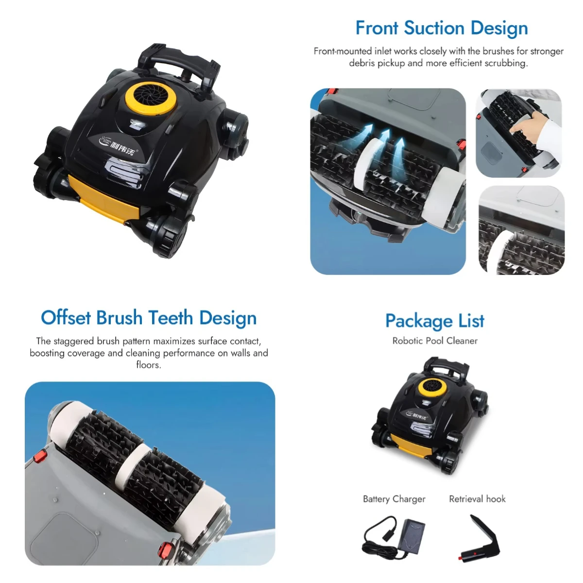 

Портативный высокоэффективный робот-пылесос для бассейнов с мозаичным и лайнерным покрытием, автоматический, для общественных бассейнов, аквапарков и курортов