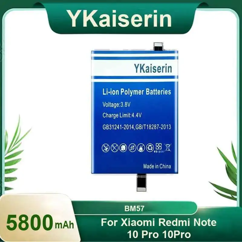 

Mobile Phone Battery For Xiaomi Redmi Note 10 Pro 10Pro Good Low-Temperature Performance 5800Mah BM57