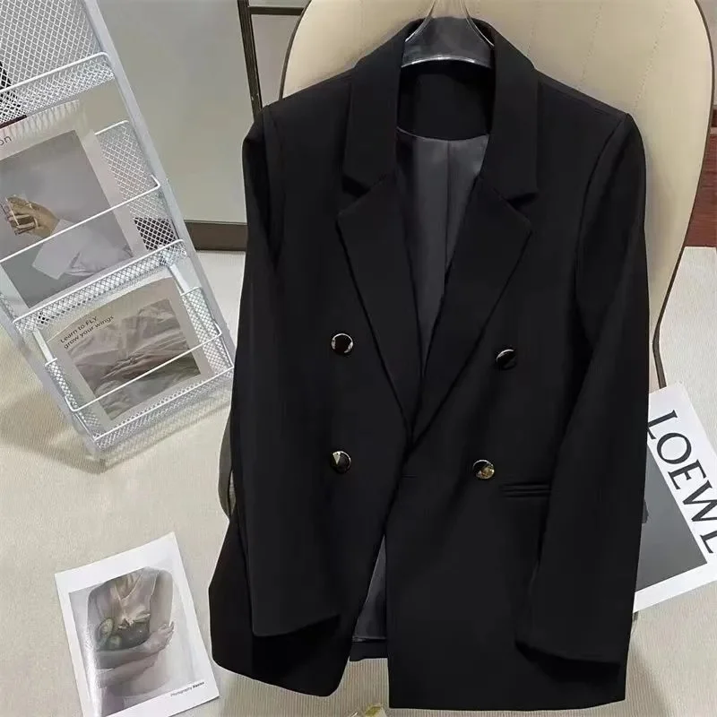 

Women's Blazer White Suit Coat Temperament Autumn Edition Korean British Style Advanced Texture Fashion Small Suit