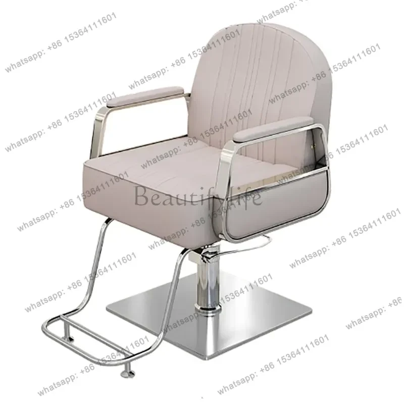 LSPortable Gaming Barber Chair Luxury Hairstylist Salon Simple Barber Chair Rolling Sillon De Barbería Commercial Furniture