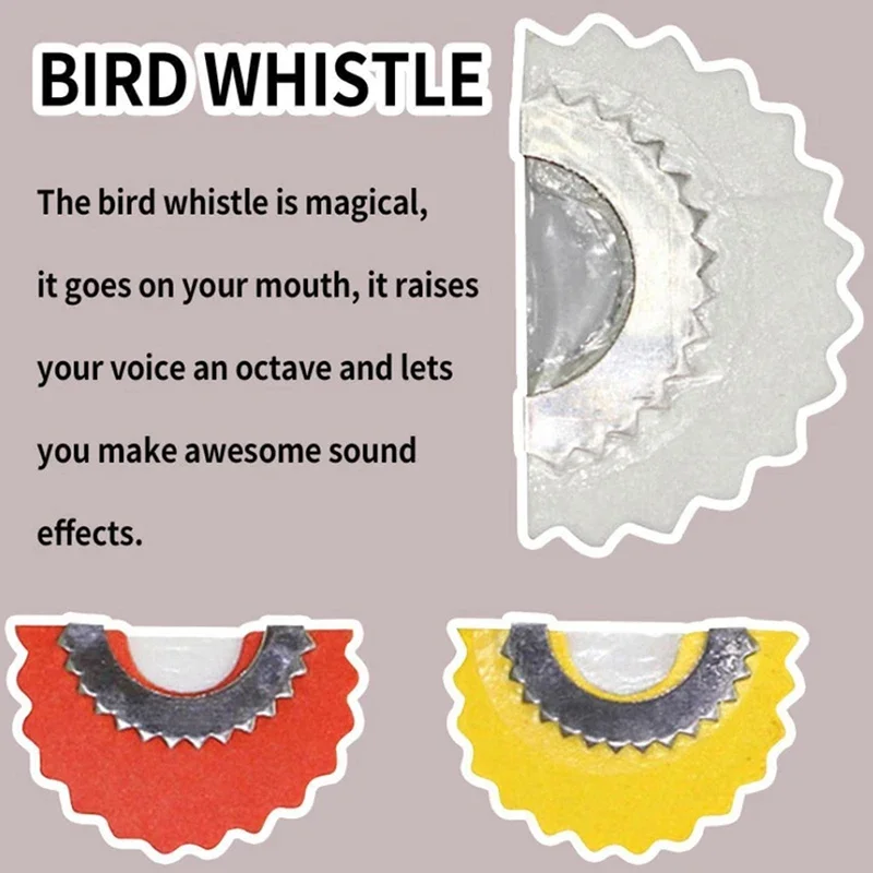 Bird Whistle Magic Fun Bird Caller Tongue Whistle Warbler Original Magic Tweeting Noisemaker Toys Tricks Gag Bird Behaviour Aids