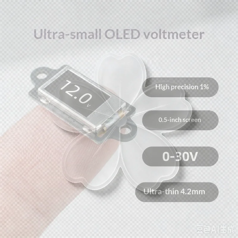 DC 0-30V Mini Digital Voltmeter Ultra Thin 0.5