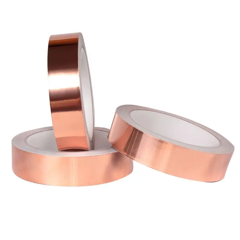 AS60-Conductive Copper Foil Tape Single Conductor Copper Foil Tape High Temperature Resistants Pure Copper Foil Paper