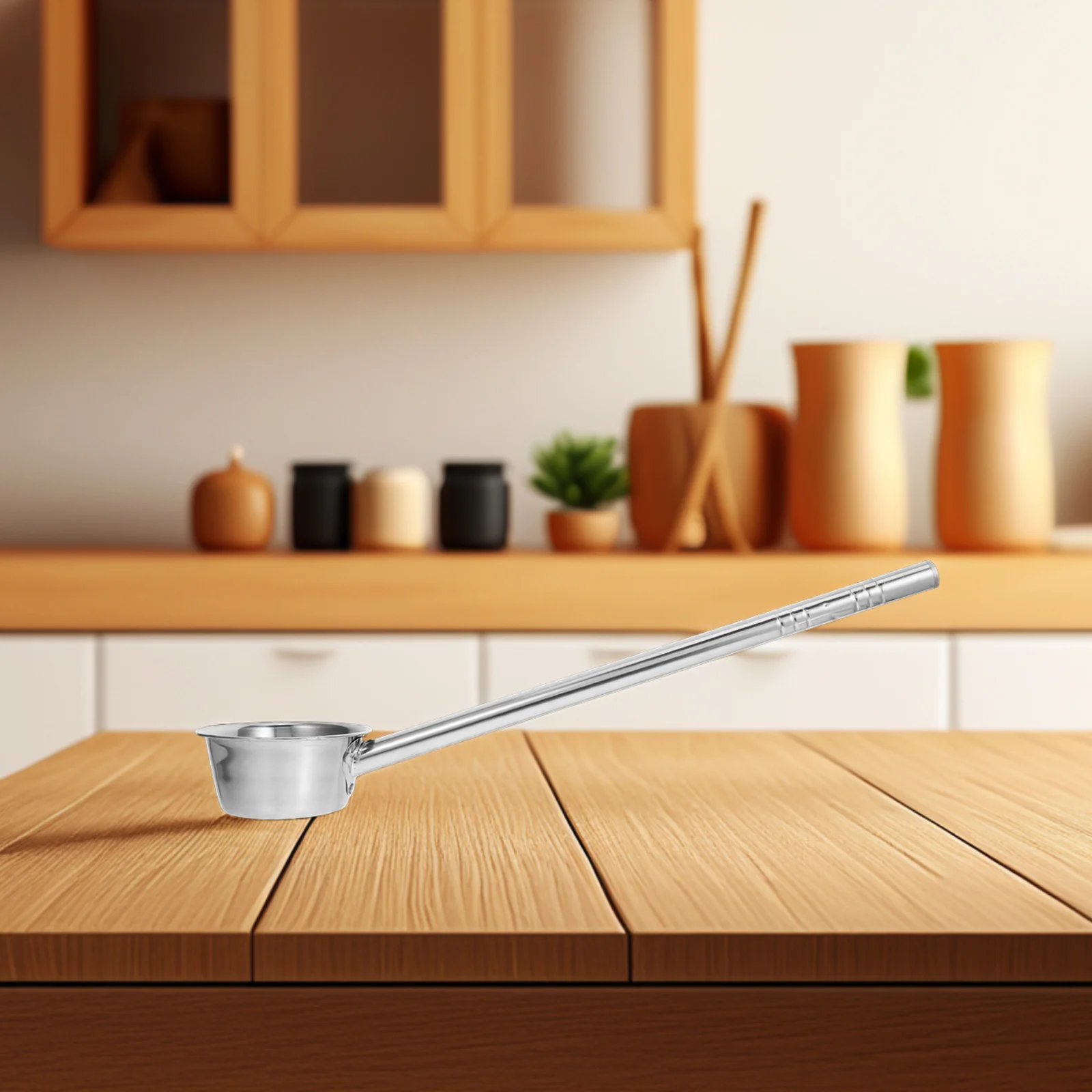 1 шт., ковш для воды с длинной ручкой, утолщенный ковш из нержавеющей стали, большая емкость, садовая ковш для полива растений, цветов, ванны