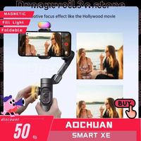 Aochuan Smart Xe Gimbal Stabilizer Video Recording Magnetic Fill Light For Smartphone Iphone Foldable Android Gimble Custom