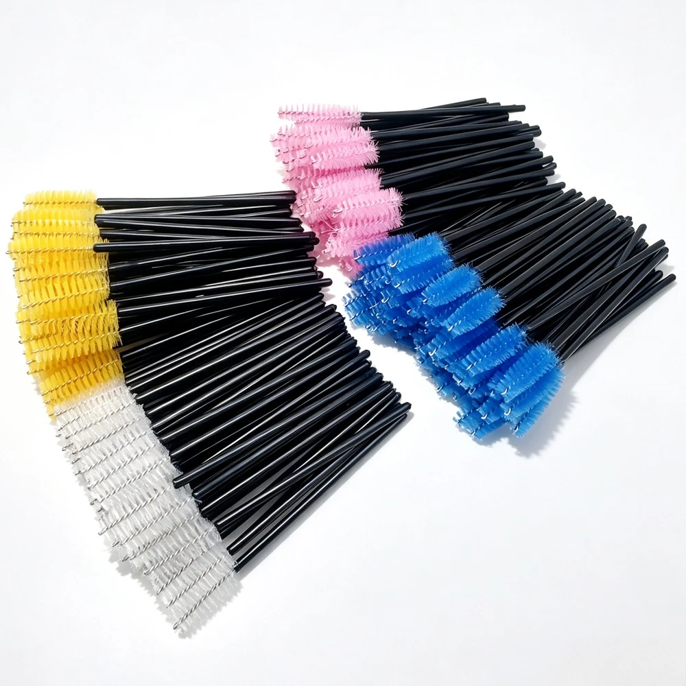 HOT 50 Pcs Disposable Eyelash Brush Short Mini Eyelash Comb Eyelash Extension Eyebrow Brush Eye Lashes Cosmetic Makeup Tool