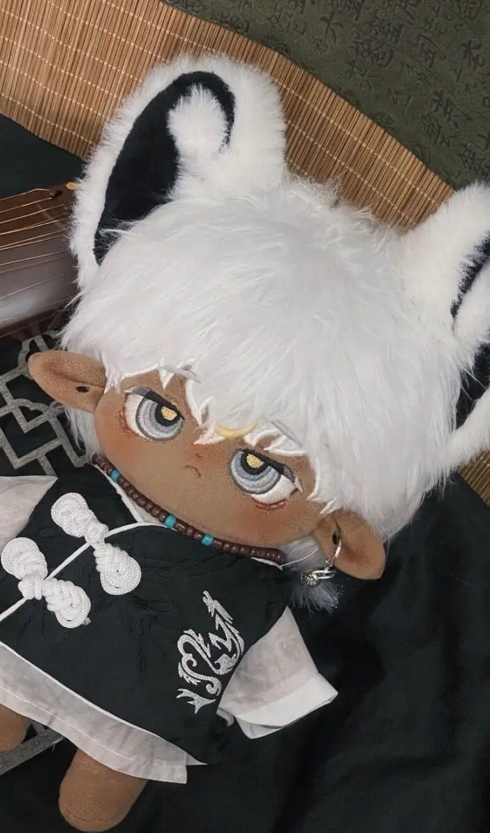 アロ-ぬいぐるみの黒い肌の人形,コスプレ漫画のドレス,ぬいぐるみの