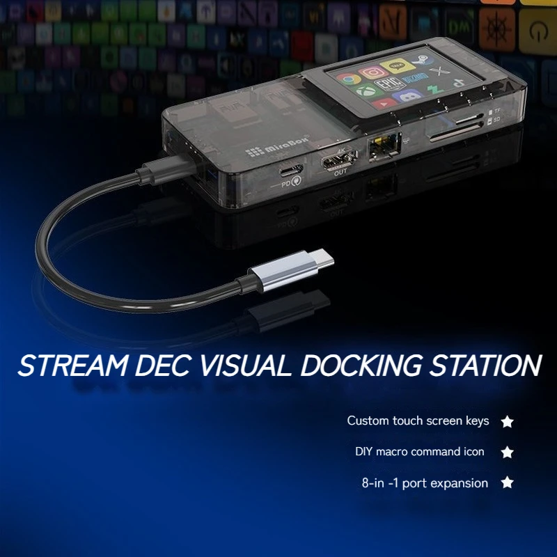Neue Mirabox 2025 0108-D Typec l Stream Dec Visuelle Dockingstation
