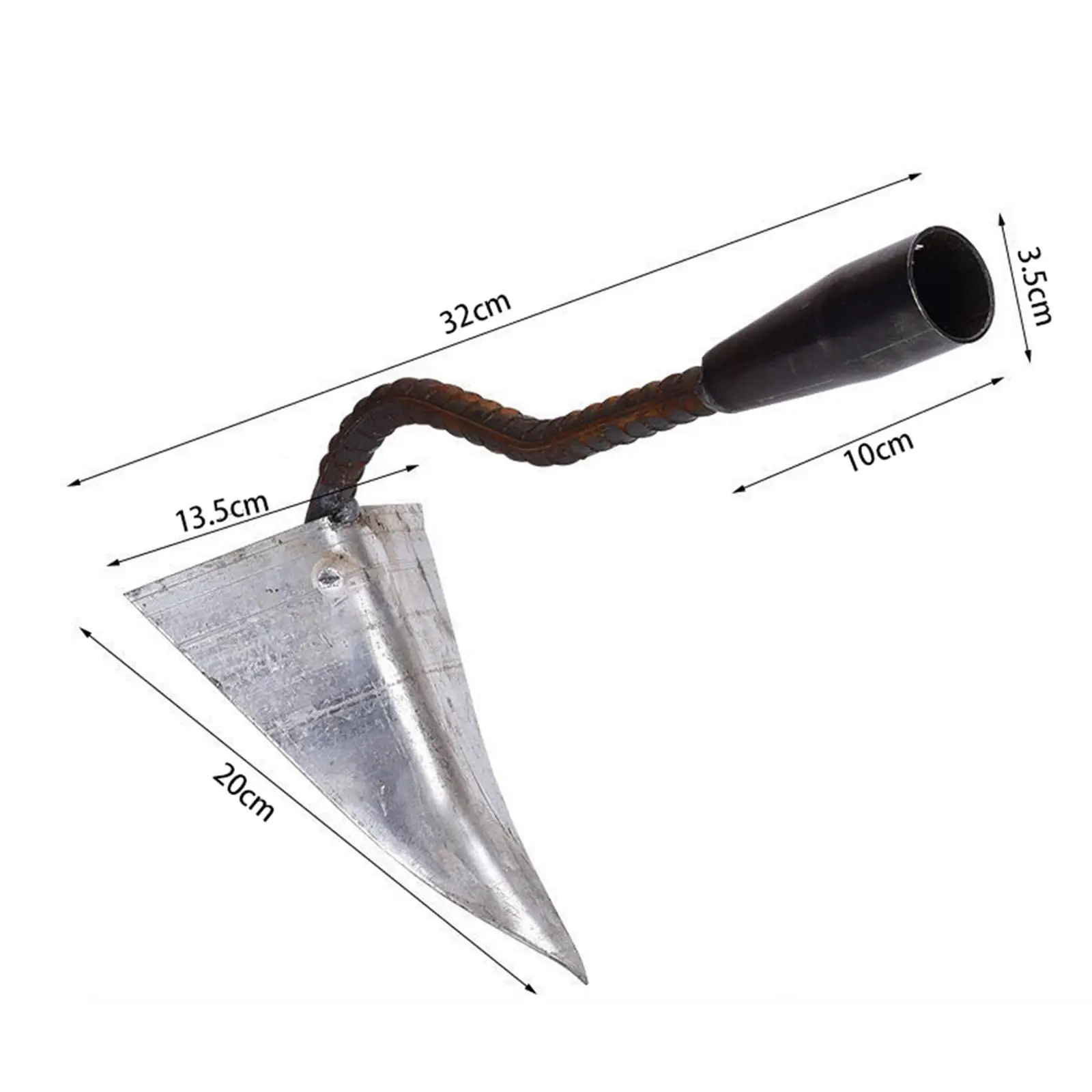 Hardened Garden Swoe Hoe Puller Forging Process Manganese Steel Traditional for Agriculture ing Loosening Planting