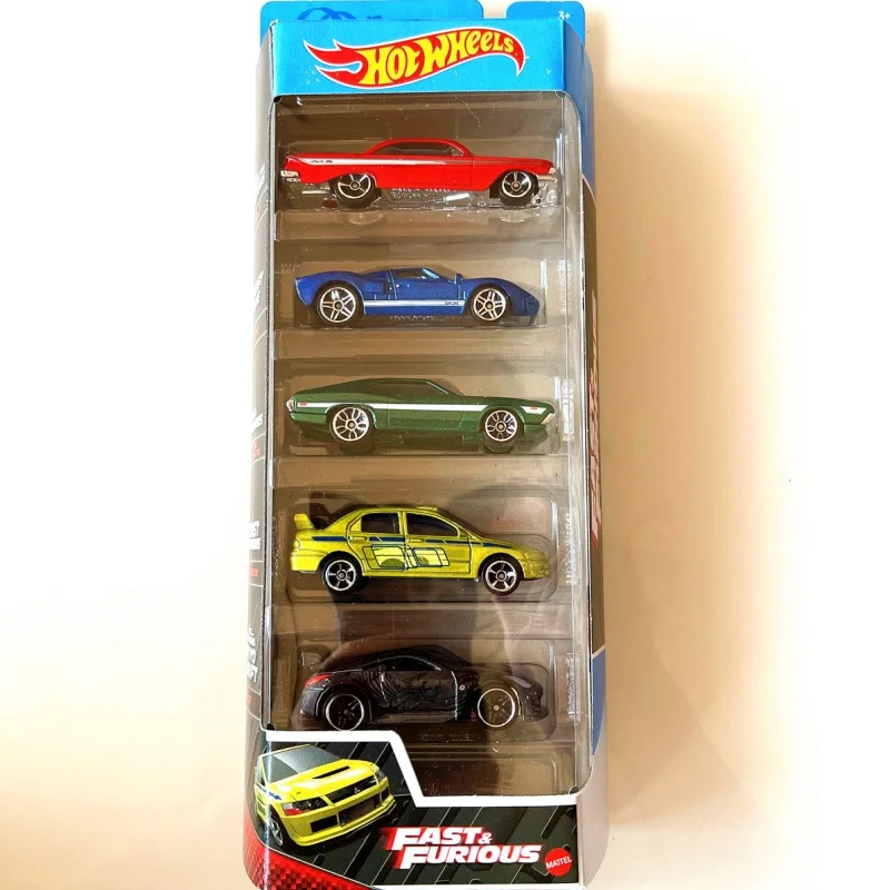 Hot Wheels Fast & Furious 5-Pack Nissan Skyline Porsche 911 GT3R Diecast Sports Car Vehicle Model Collectible Toy Gift view 4