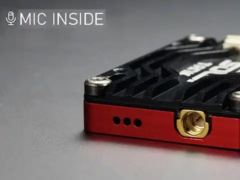 RUSH Solo Tank 5.8G VTX Video Transmitter CNC Shell 1.6W High Power Built-in Microphone Heat Dissipation Structure For RC FPV
