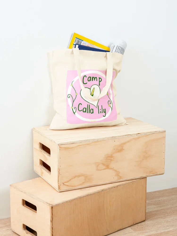 Camp Calla Lily Logo Tote Bag shopping cart bags Beach bag Canvas stote bag tote canvas