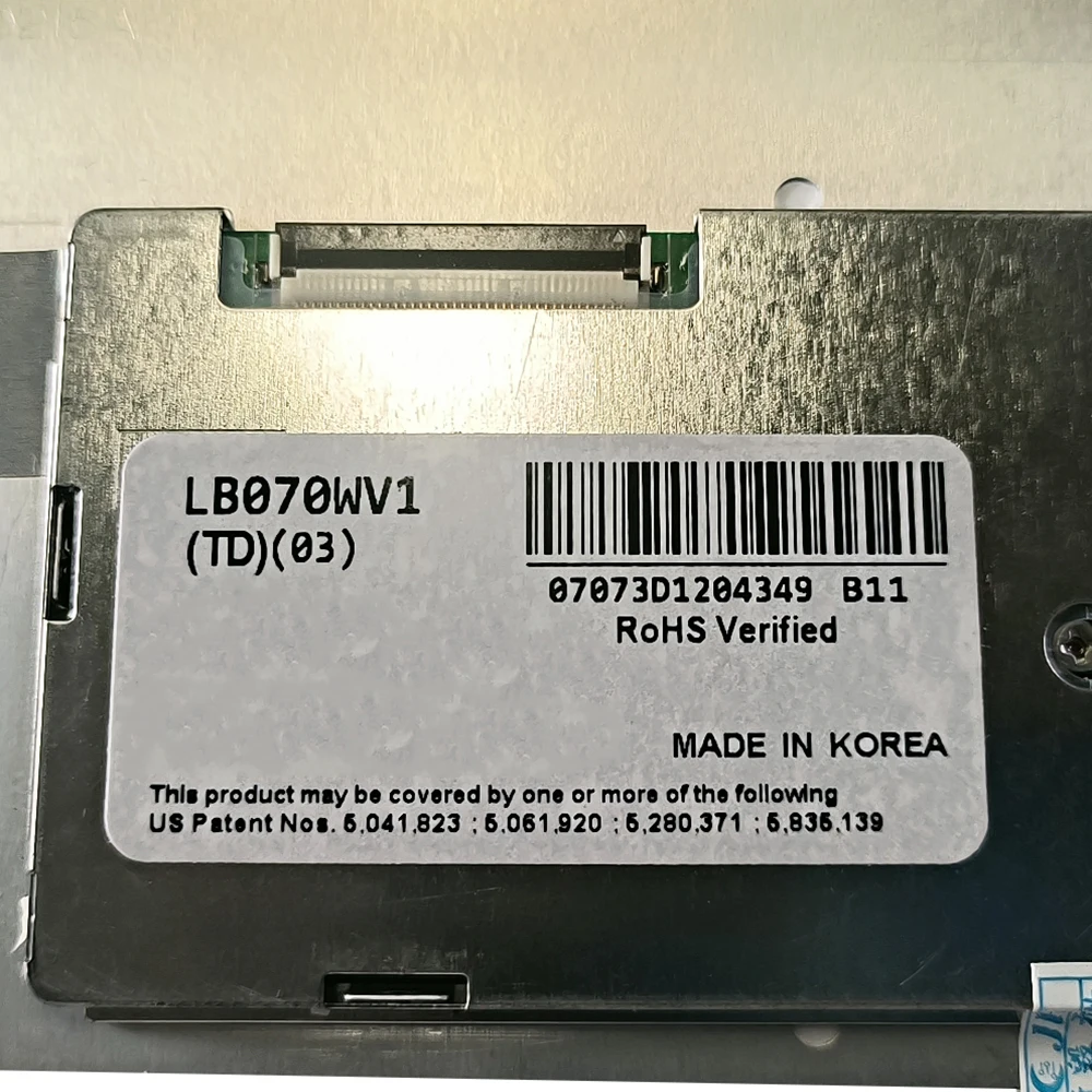 7นิ้วสำหรับ LG Philips LB070WV1 TD 03 LA070WV1-TD03 LA070WV1(TD)(03) หน้าจอ LCD จอแสดงผล800(RGB)× 480 60Hz 40Pins No Touch