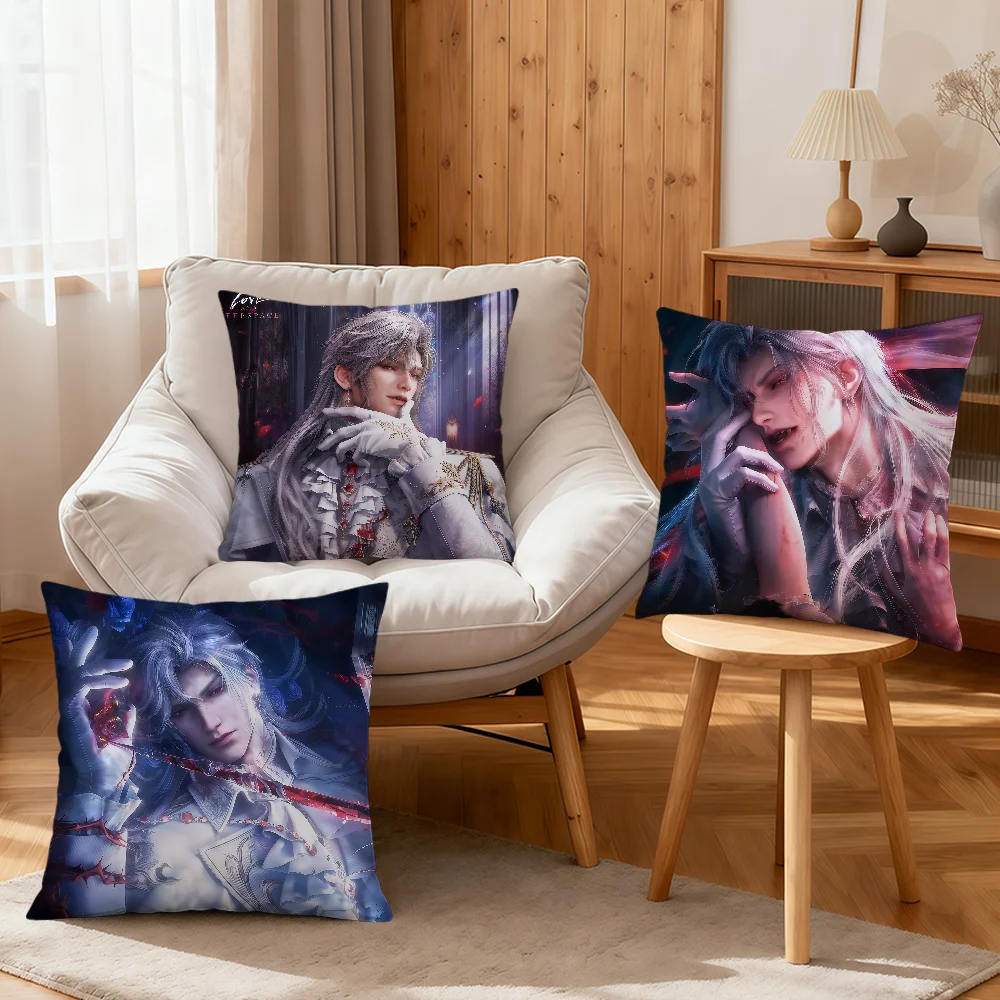 Sylus love and deepspace Where Silverwings Rest soft pillowcase for Sofa Home Living Room bedside Decor pillow cover Gift hogar