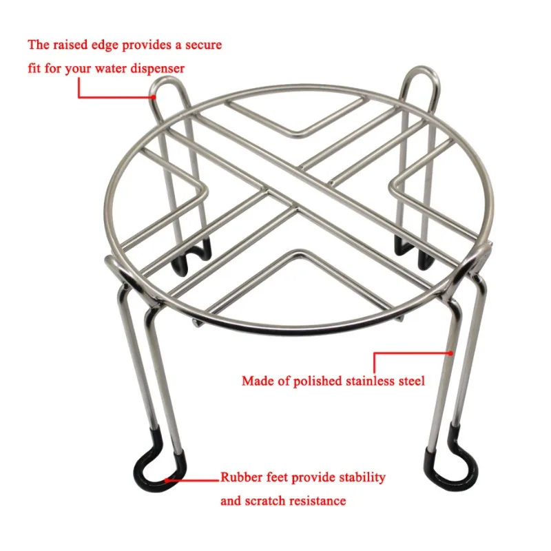 Water Filter Stand for Berkey Big Royal & Travel System Most Medium Gravity Fed Water Coolers Stainless Steel Purifier Support