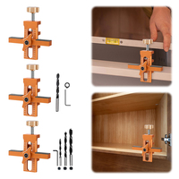 Woodworking Cabinet Door Installation Jig Adjustable Cabinet Door Mounting Jig DIY Cabinet Mount Locator for Installing Cabinets