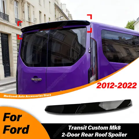 For Ford Transit Custom MK8 2-Door 2012 2013 2014 2015 2016 2017 2018 2019 2020 2021 2022 Car Rear Roof Spoiler Wing Body Kit