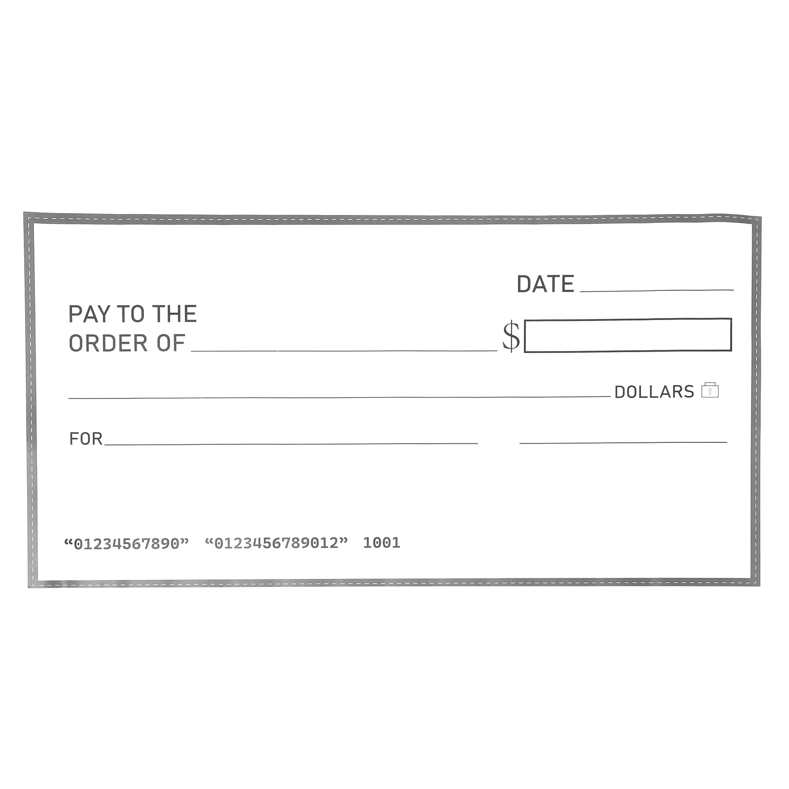 

Fake Check Charity Donations Big Checks for Presentations Blank 300g Coated Paper Bank Business