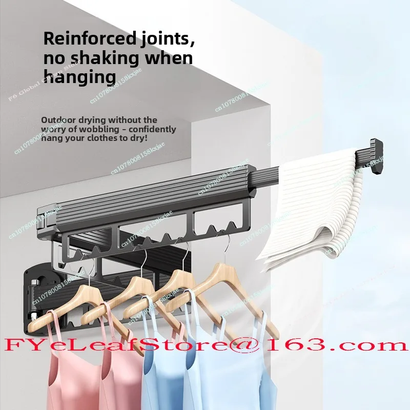 Indoor and Outdoor Household Invisible Folding Drying Rack Balcony Quilt Dryer