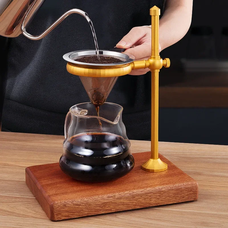Gold plated coffee filter drop coffee machine holder