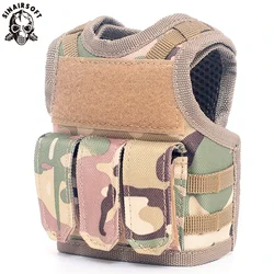 Tactical Beer Bottle Vest Sports Mini Miniature Molle Vest Outdoor Upgraded Bottle Drink Set Adjustable Shoulder Straps