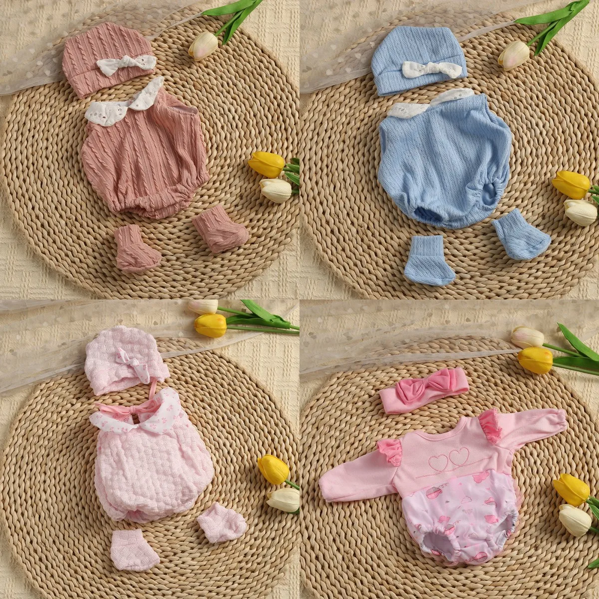 Nowe ubranka dla lalek Sukienka Kombinezon Kamizelka dla 40 cm 16 cali Baby Doll Girl Cute Reborn Doll Akcesoria dla dzieci DIY Zabawki Prezenty