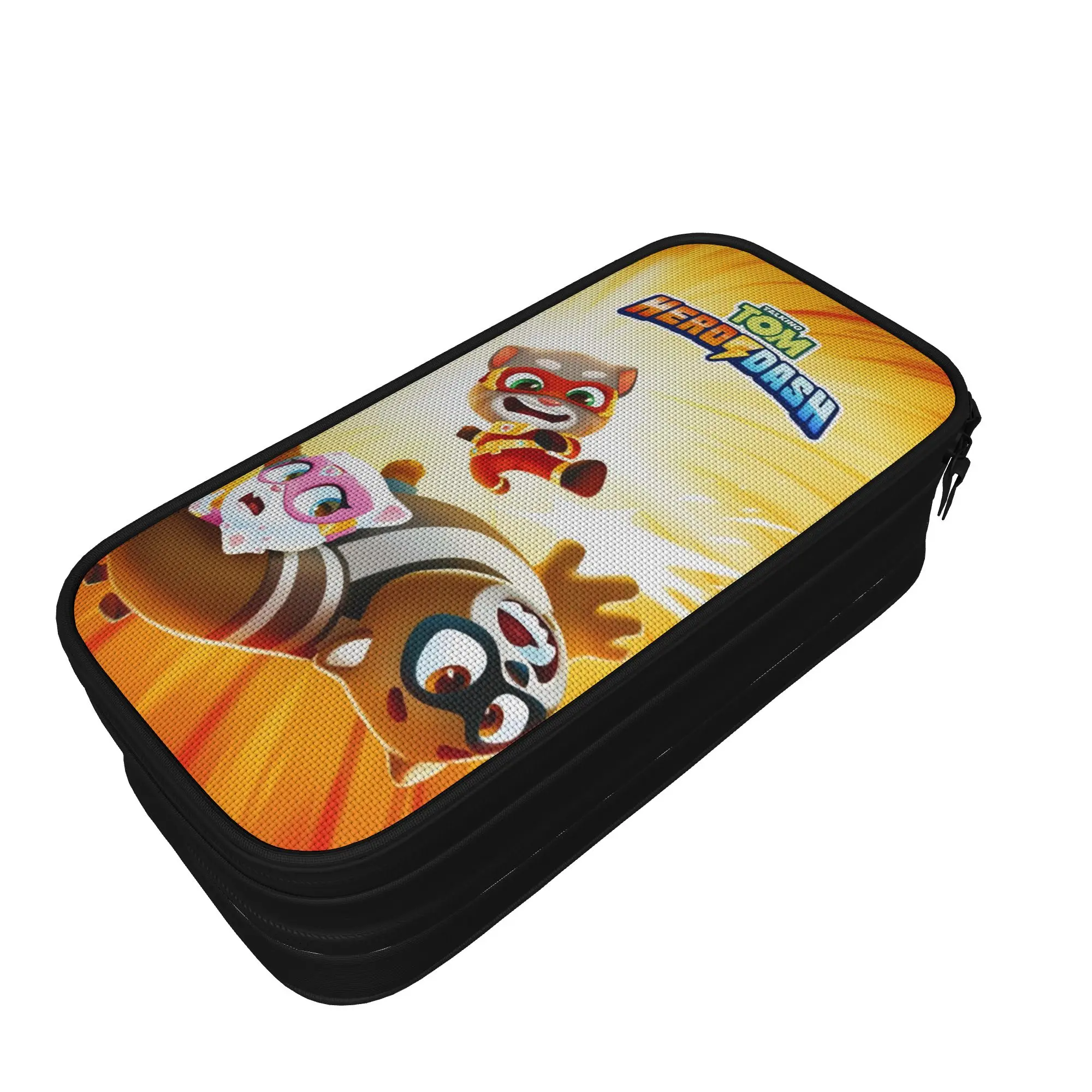 Large-capacity Pen Box T-Talking T-Tom And F-Friends School Accessories  Double Layer Pen Case Women Make Up Bag Gift