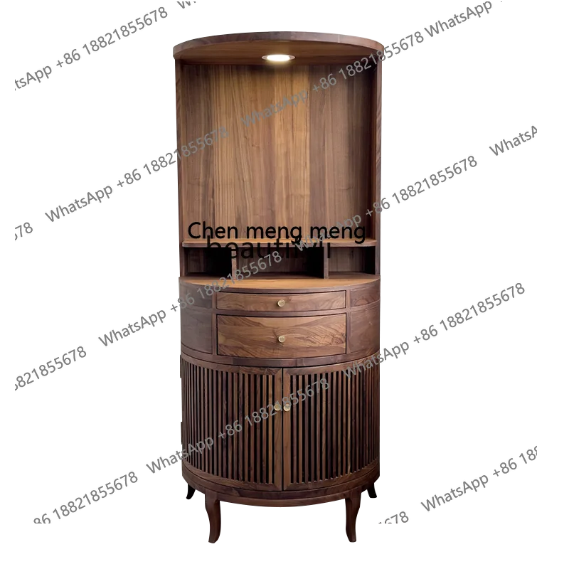 

X Buddha Niche Altar Altar Modern Light Luxury Small New Chinese Style Clothes Closet Walnut Sundries Cabinet Solid Wood