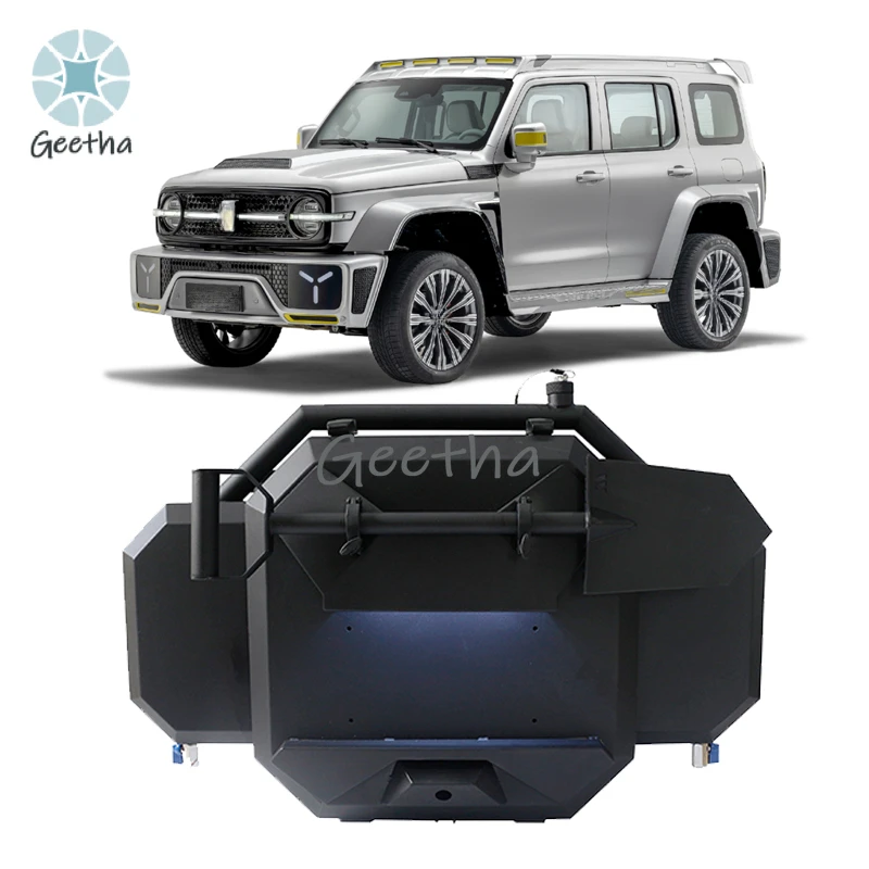 

For TS-BT-003Thickened Stainless Steel Ring Split Spare Tire Cover for Tank 300