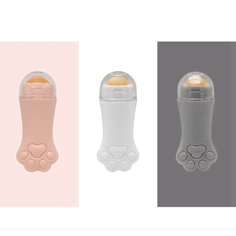 بكرة تحكم بالزيت البركاني الطبيعي ، كرة امتصاص زيت تنظيف الوجه ، حجر دوار أبيض ، أداة العناية بالبشرة ، 2X