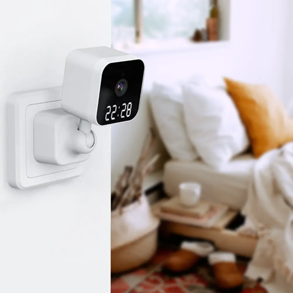 

Wireless Hd Clock Security Camera Intelligent Monitoring Indoor Home Office Plug-in Night Vision Camera