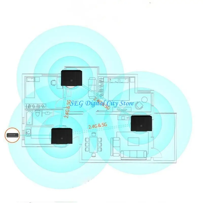 U75B WIFI 6 جيجابت الموجهات 3000mbps نطاقات مزدوجة مكرر لاسلكي 2.4G & 5Ghz الإنترنت WIFI شبكة الموجهات مكرر