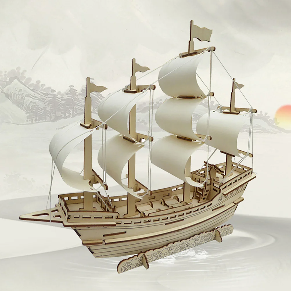 Silk Merchant Ship 3d Puzzle for Adults Wooden Puzzles Sailboat Models to Build