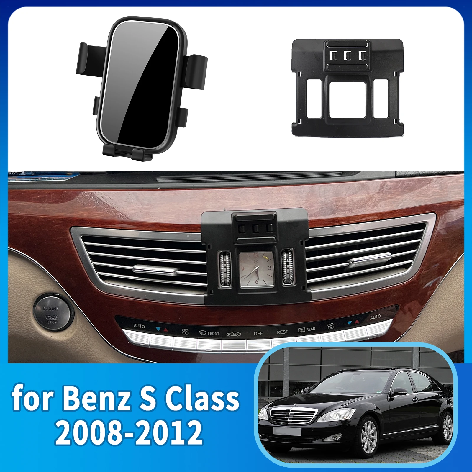 

Accessories Car Mobile Phone Holder for Mercedes Benz S Class W221 2008~2012 GPS Bracket Navigation Stand Auto
