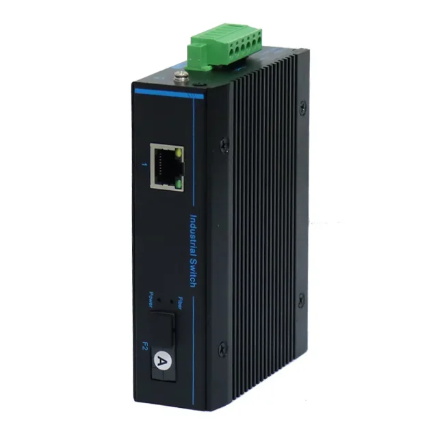 

Лидер продаж: Промышленный медиаконвертер SFP в RJ45 Ethernet, 10/100 Мбит/с, 1 сетевой порт, 1 SFP, крепление на DIN-рейку, PoE, оптоволоконный трансивер