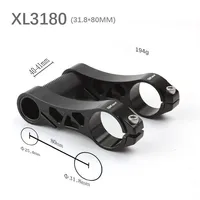 80MM Folding Bicycle Double Bicycle Stem 25.4 to 31.8 for Dahon QICYCLE EF1 EF2 T6 Aluminum T-Head Tube