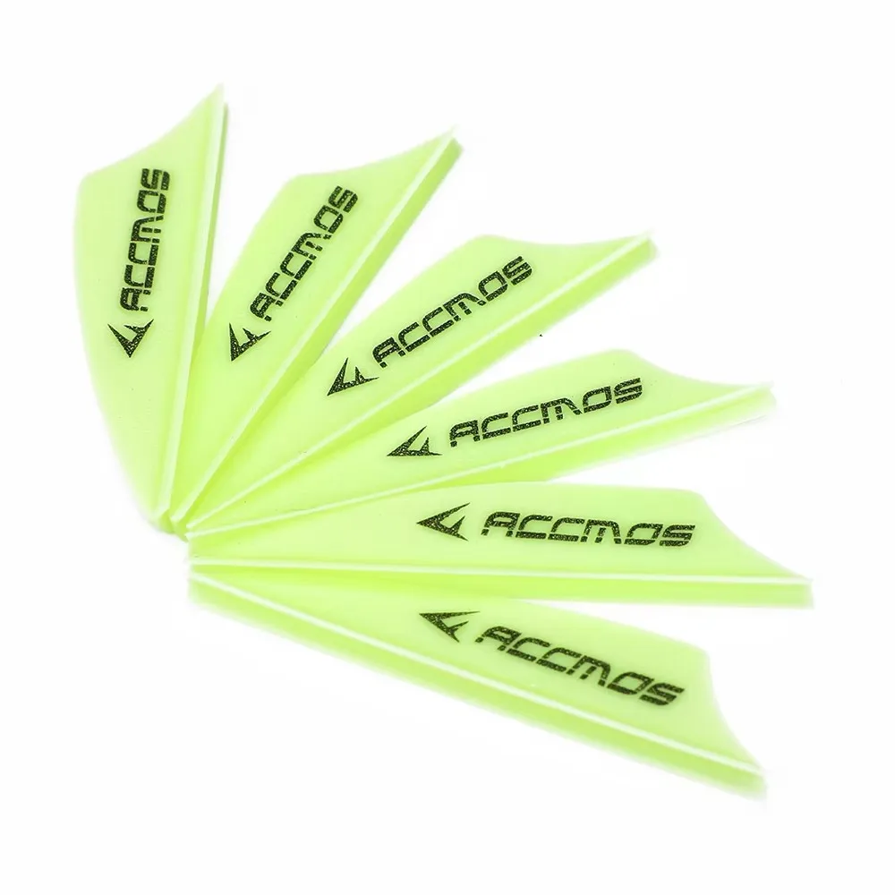 1.75 inch Archery Arrows Vanes Plastic Arrow Feather Fletching for DIY Archery Hunting Targeting Arrows (50pcs)