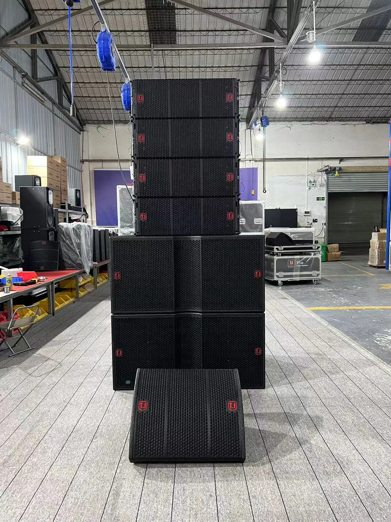 Surround T.I Pro Audio Pro-210 Dual 10 Inch Birch Plywood Live Line Array Speaker