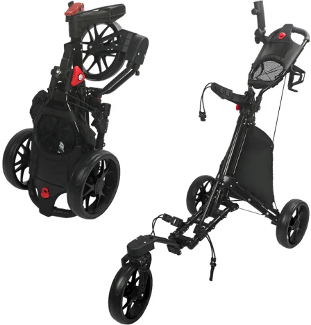 CITYSPORTS PRO faltbarer Golf-Schiebewagen, tragbarer Golf-Schiebewagen, leicht zu tragen, einfache Aufbewahrung und tragbares Design – Detail 2