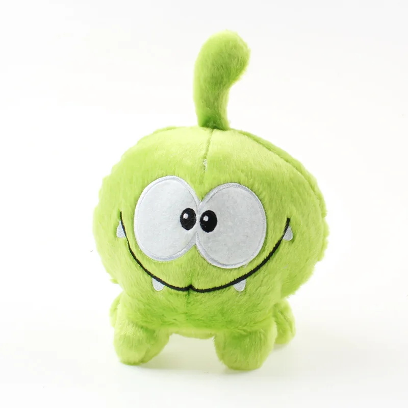 Animal de peluche de rana verde para niños, juguete de dibujos animados, juego caliente, corte la cuerda Om Nom, 20cm, regalo de cumpleaños