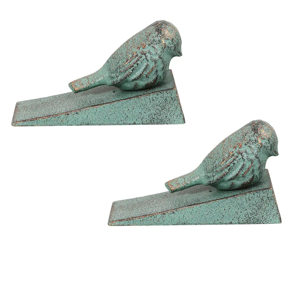 

2pcs Vintage Cast Iron Stopper Rustic Home Decor Heavy Duty Tool Style Door Stop Hardware Door Blocker