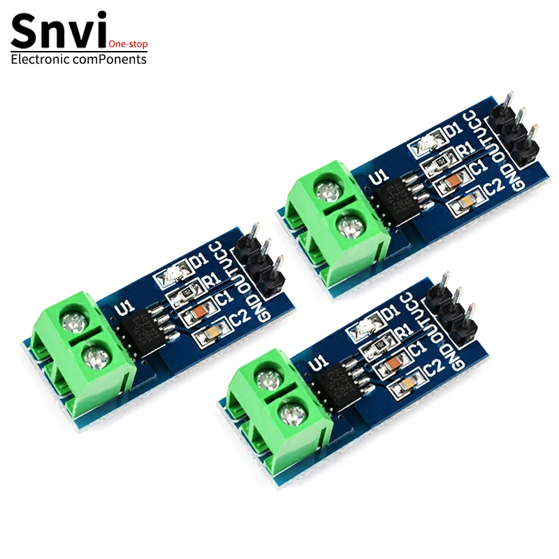 

Snvi ACS712 5A 20A 30A Range Hall Current Sensor Module ACS712-30A ACS712-20A