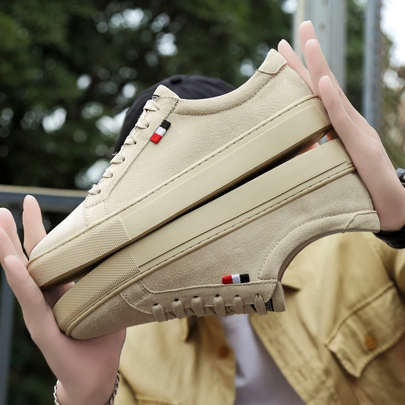 

Простота, тенденция, ретро, подростковая уличная вентиляция, нескользящие спортивные оксфорды из натуральной кожи, мужские туфли-оксфорды для отдыха на шнуровке, большой размер