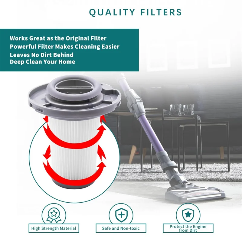 3 عبوات من الفلاتر البديلة للمكنسة الكهربائية Rowenta - فلتر بديل لـ Rowenta X-Force Flex 8.60 RH96-A77G #3