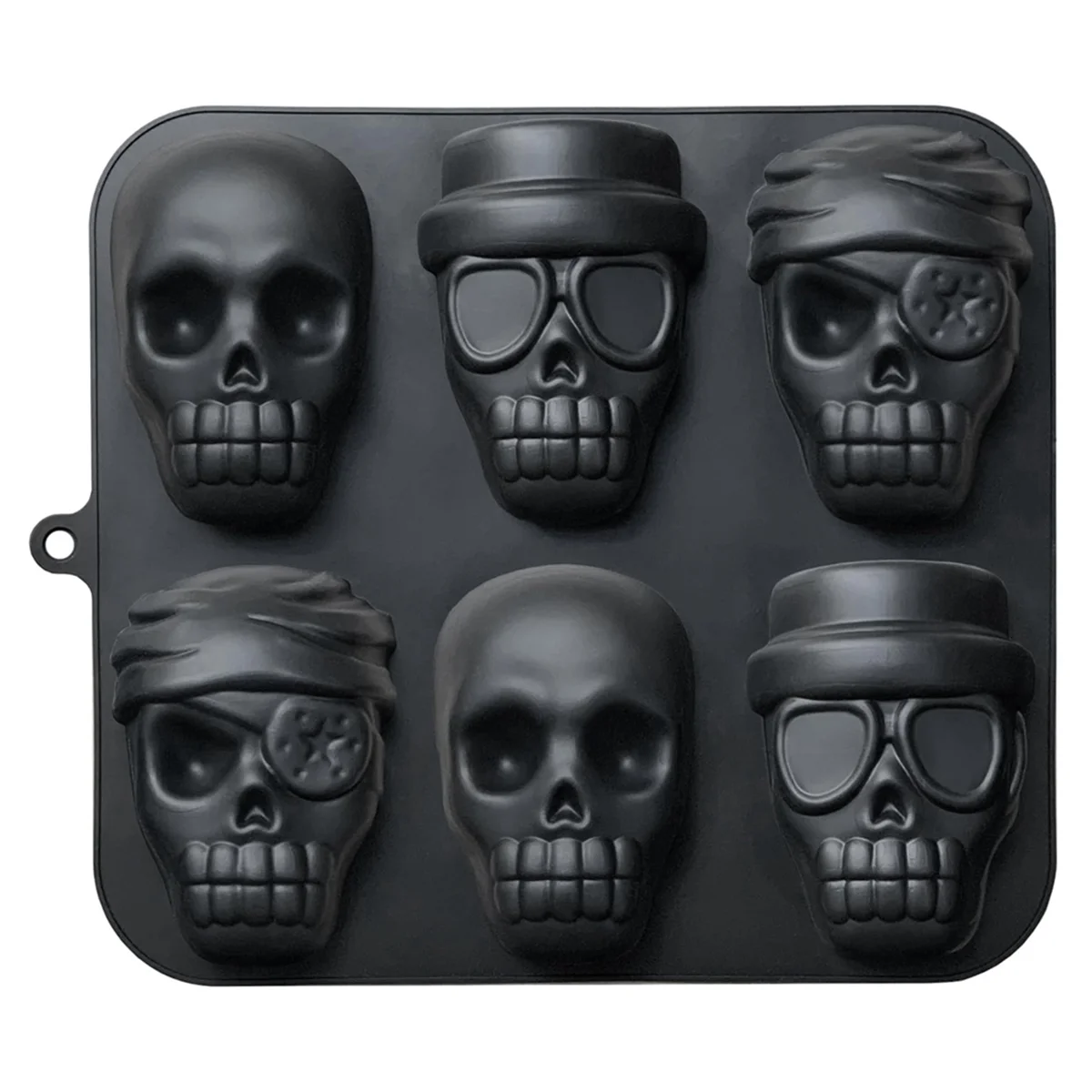 Skull Cake Pan Silicone Skull Cakelet Mold Skull Pirate Cake Tin Baking Pan