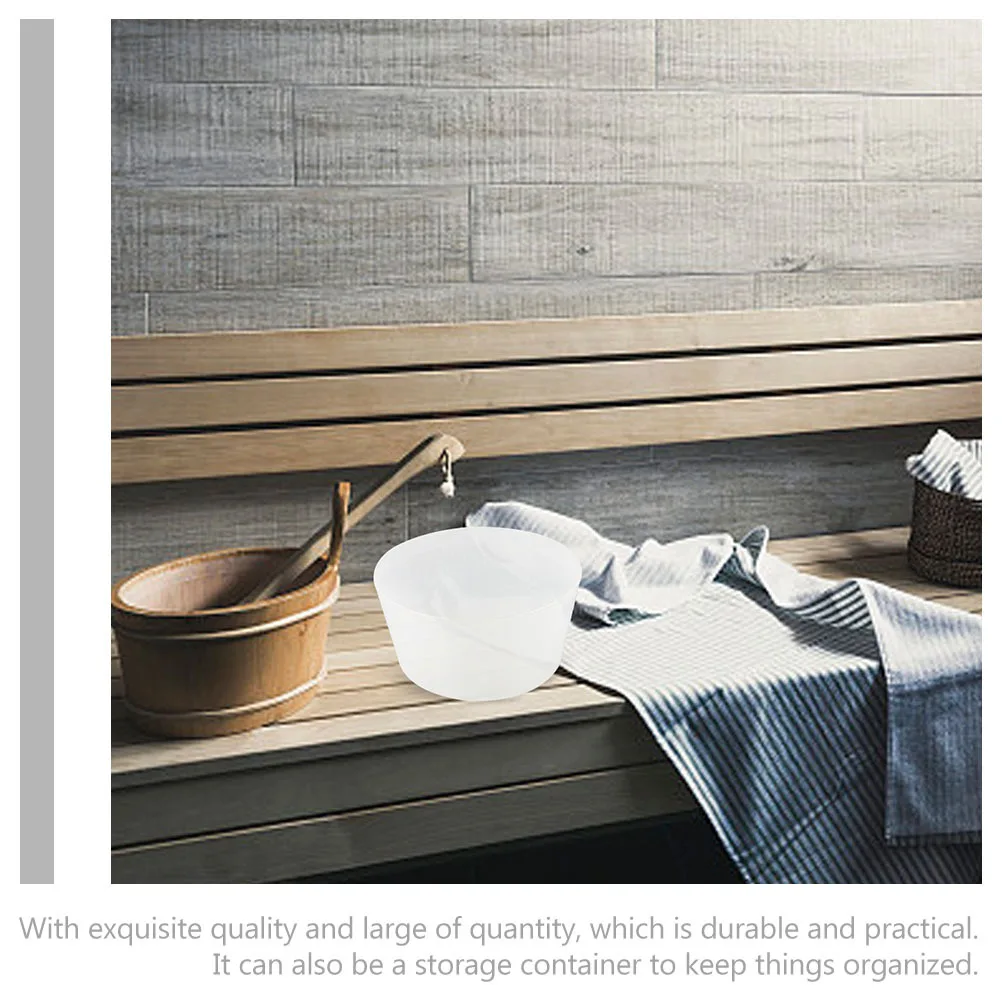 

2Pcs Premium Sauna Barrel Liner Durable Plastic Multi-Functional Home Spa Swimming Pool Fish Pond Insert White