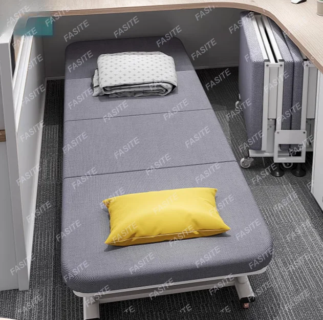 Folding bed, single person recliner, household portable, simple bed, hard board, accompanying military bed